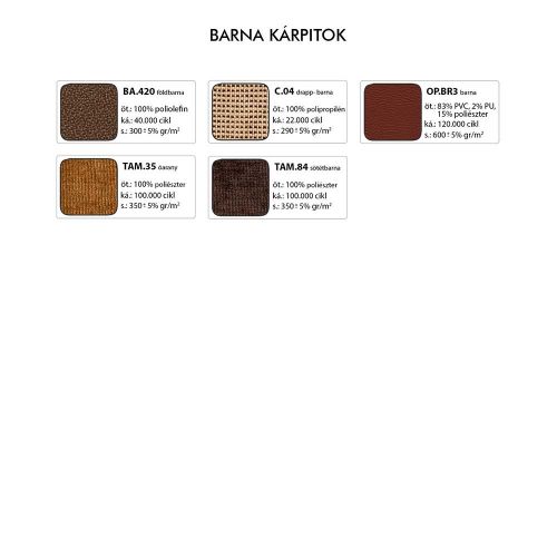 Bankett szék 02 - Barna kárpitok