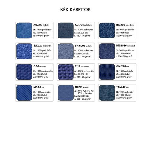 1030 ZON kárpitozott munkaszék - Kék kárpitok