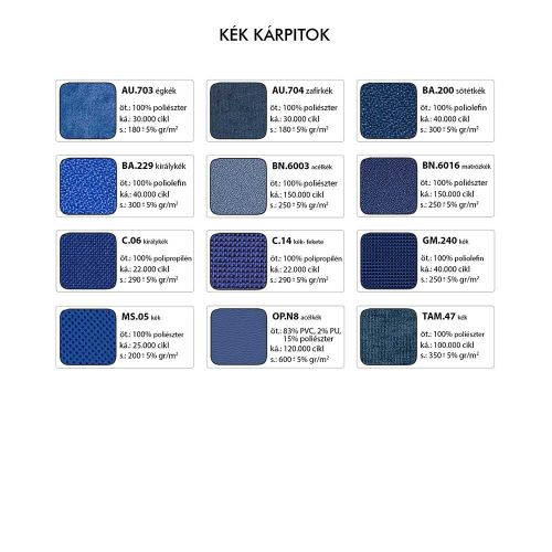 2182/S Magix Net tárgyalószék - Kék kárpitok