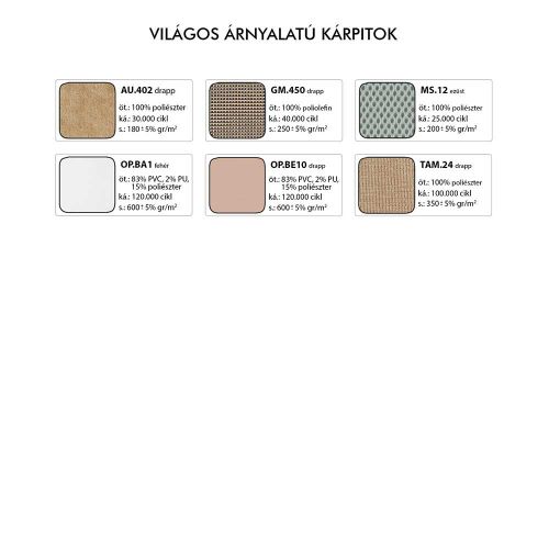 Bankett szék 02 - Világos színű kárpitok