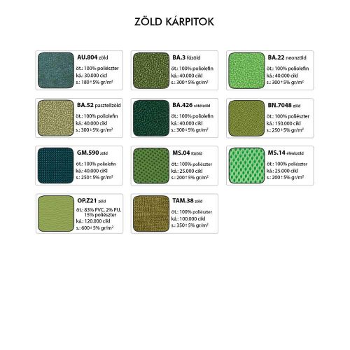 1030 ZON kárpitozott munkaszék - Zöld kárpitok